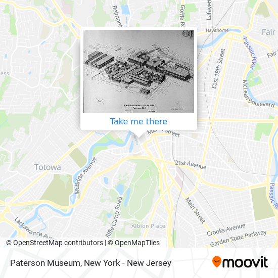 Paterson Museum map