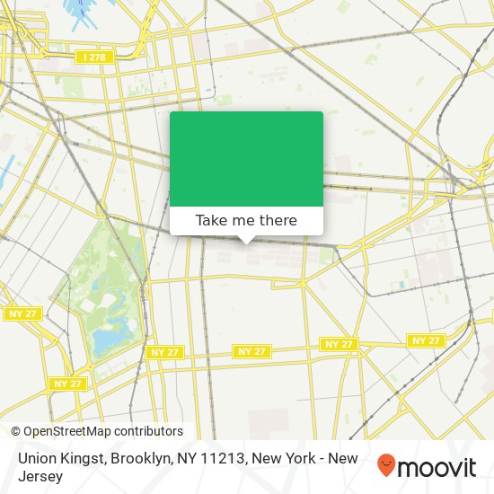 Union Kingst, Brooklyn, NY 11213 map