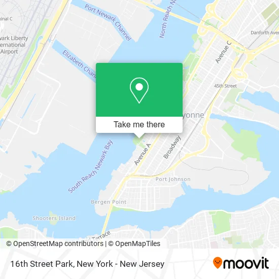 16th Street Park map