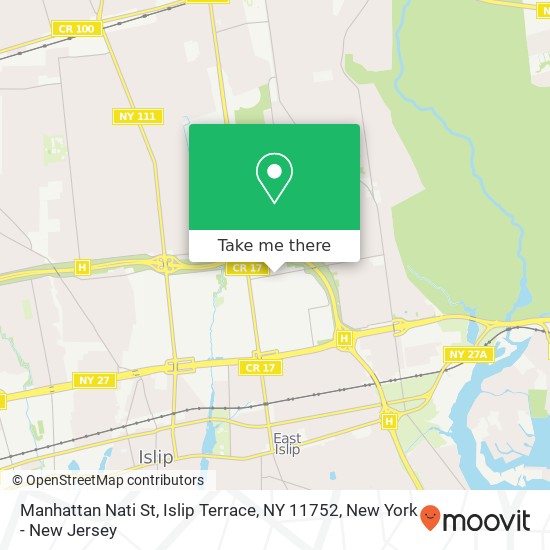 Manhattan Nati St, Islip Terrace, NY 11752 map