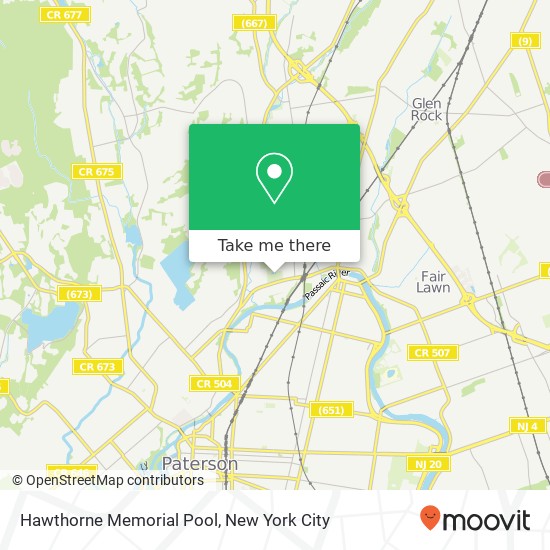 Mapa de Hawthorne Memorial Pool