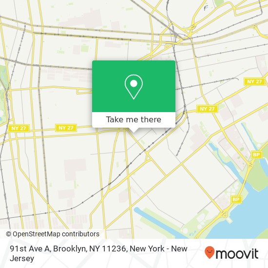 Mapa de 91st Ave A, Brooklyn, NY 11236