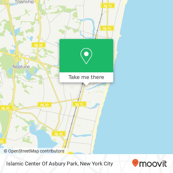 Islamic Center Of Asbury Park map