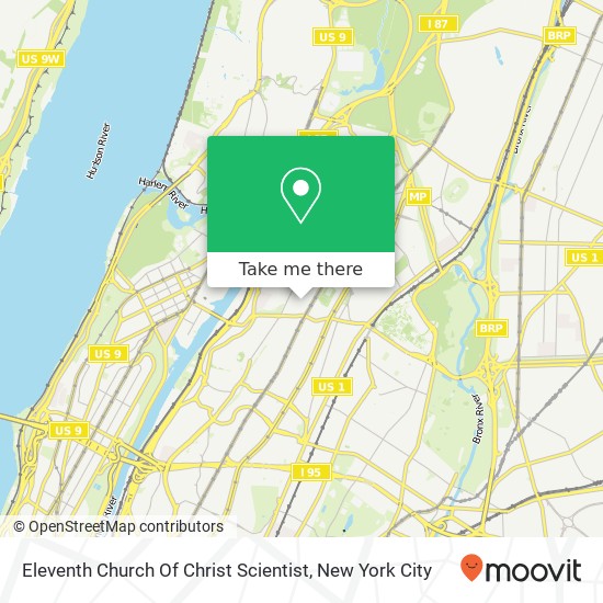 Eleventh Church Of Christ Scientist map