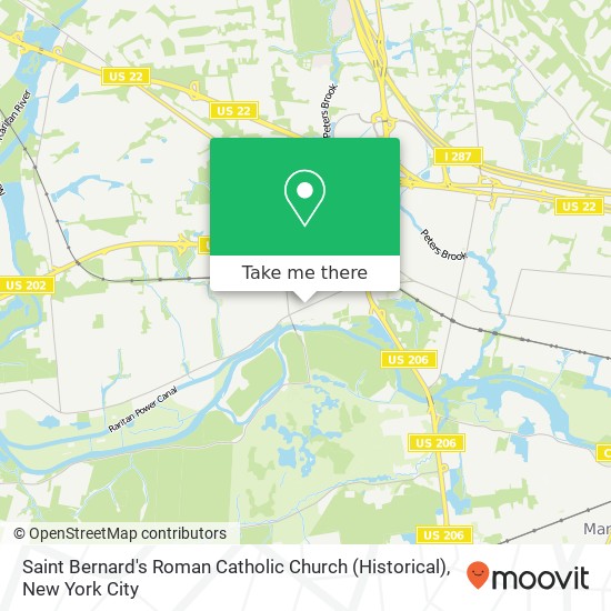 Saint Bernard's Roman Catholic Church (Historical) map