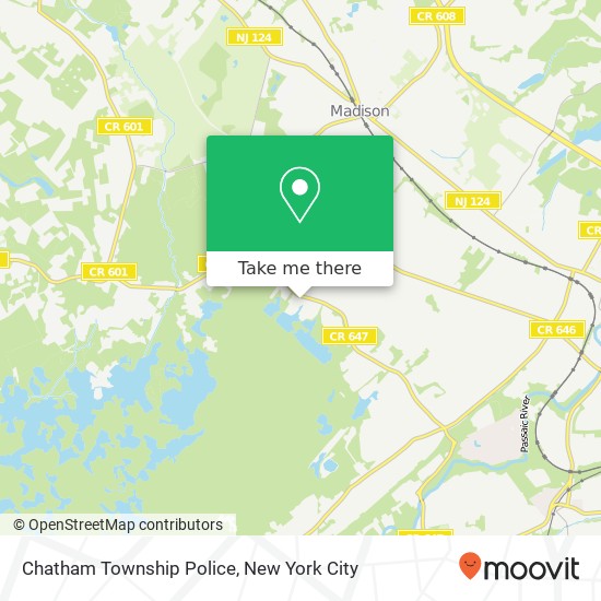 Mapa de Chatham Township Police