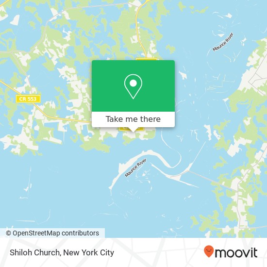Shiloh Church map