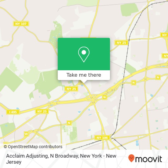 Mapa de Acclaim Adjusting, N Broadway