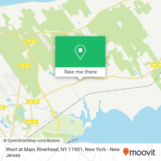 Mapa de West at Main, Riverhead, NY 11901