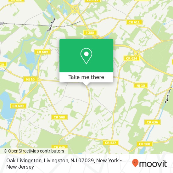 Oak Livingston, Livingston, NJ 07039 map