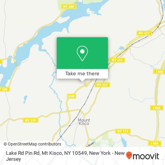 Mapa de Lake Rd Pin Rd, Mt Kisco, NY 10549