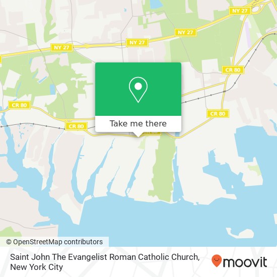 Saint John The Evangelist Roman Catholic Church map