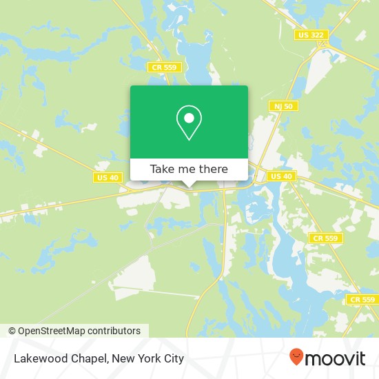 Lakewood Chapel map