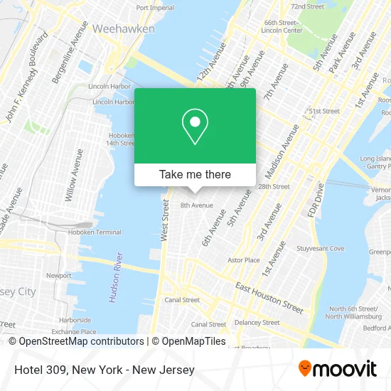 How to Get to Hotel 309 in Manhattan by Bus, Subway or Train?