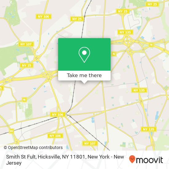 Smith St Fult, Hicksville, NY 11801 map