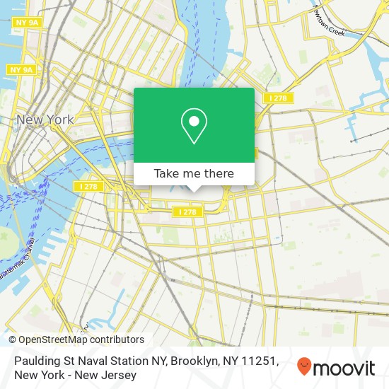 Mapa de Paulding St Naval Station NY, Brooklyn, NY 11251