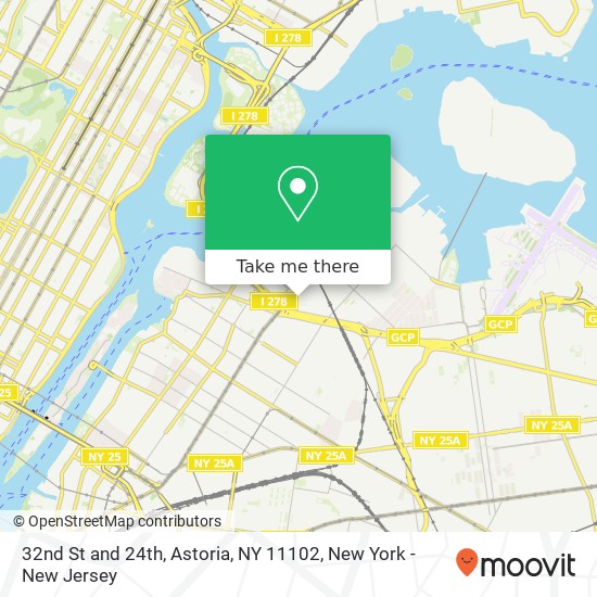 Mapa de 32nd St and 24th, Astoria, NY 11102
