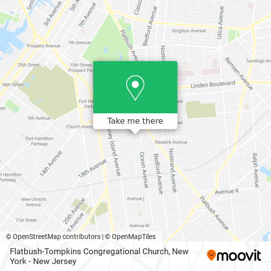 Flatbush-Tompkins Congregational Church map