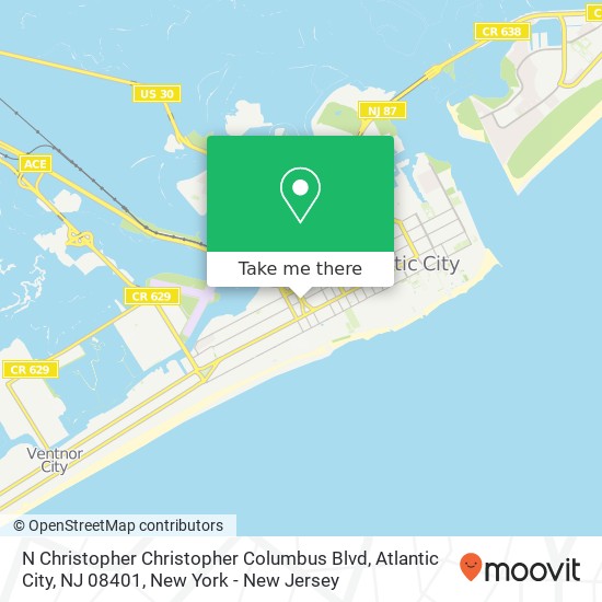N Christopher Christopher Columbus Blvd, Atlantic City, NJ 08401 map