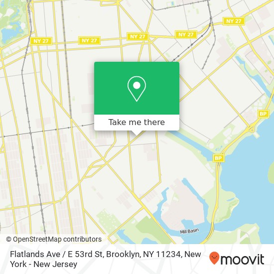 Flatlands Ave / E 53rd St, Brooklyn, NY 11234 map