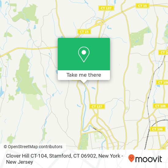 Mapa de Clover Hill CT-104, Stamford, CT 06902
