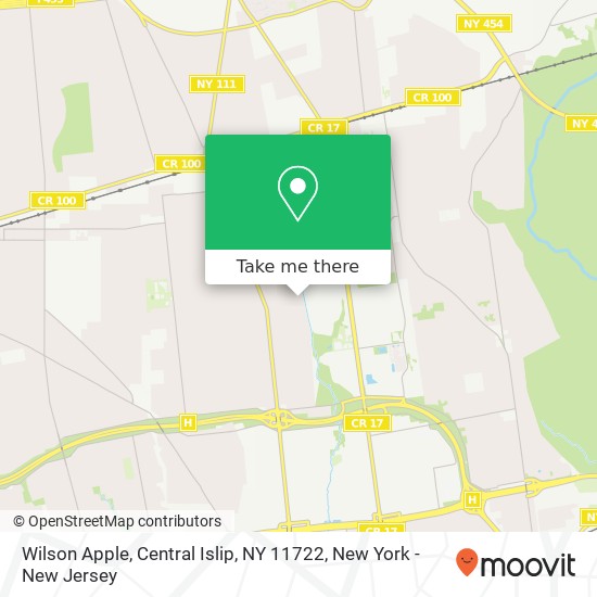 Mapa de Wilson Apple, Central Islip, NY 11722