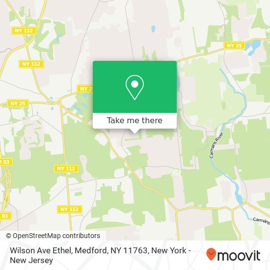 Mapa de Wilson Ave Ethel, Medford, NY 11763