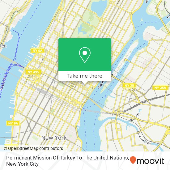 Mapa de Permanent Mission Of Turkey To The United Nations