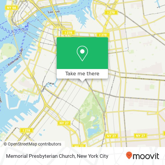 Mapa de Memorial Presbyterian Church