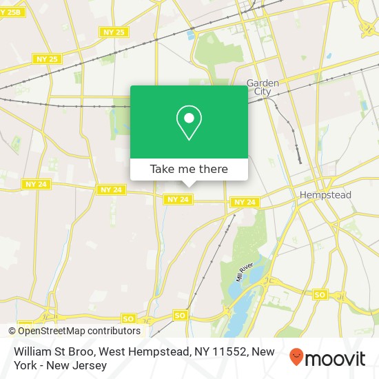 Mapa de William St Broo, West Hempstead, NY 11552