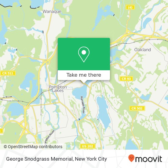 George Snodgrass Memorial map