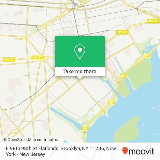 E 98th 98th St Flatlands, Brooklyn, NY 11236 map