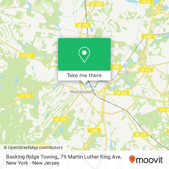 Basking Ridge Towing,, 79 Martin Luther King Ave map