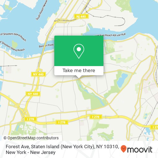 Forest Ave, Staten Island (New York City), NY 10310 map
