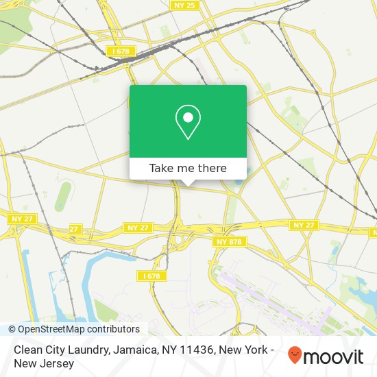 Mapa de Clean City Laundry, Jamaica, NY 11436