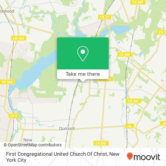 First Congregational United Church Of Christ map