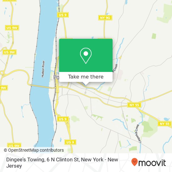 Mapa de Dingee's Towing, 6 N Clinton St