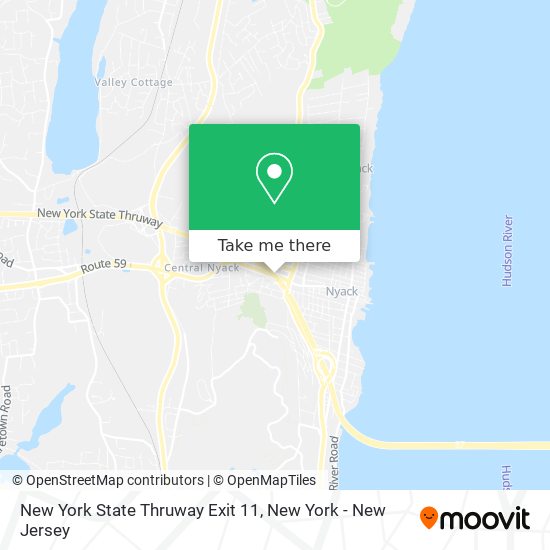 Mapa de New York State Thruway Exit 11