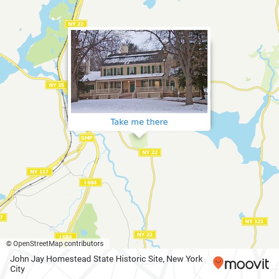 John Jay Homestead State Historic Site map