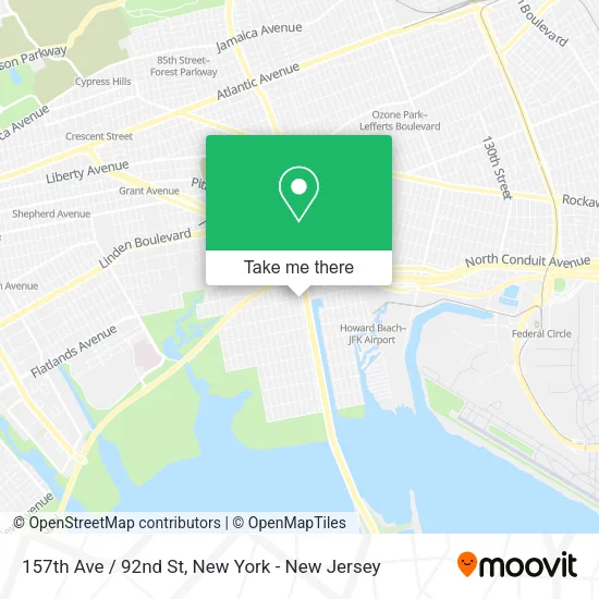 157th Ave / 92nd St map
