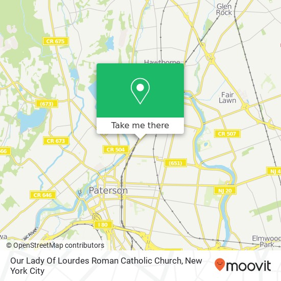 Mapa de Our Lady Of Lourdes Roman Catholic Church