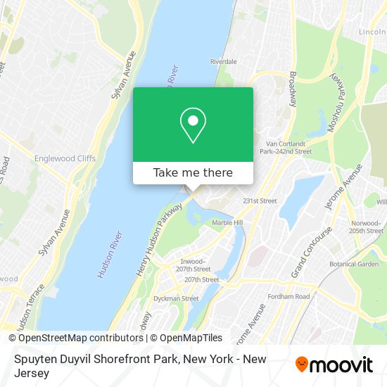 Mapa de Spuyten Duyvil Shorefront Park