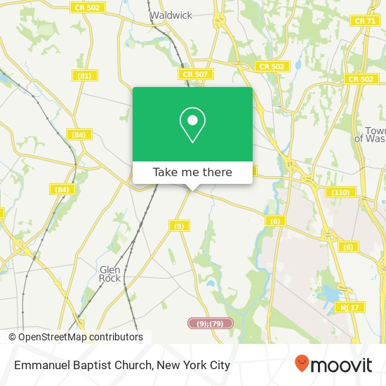 Mapa de Emmanuel Baptist Church