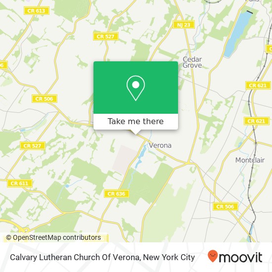 Calvary Lutheran Church Of Verona map