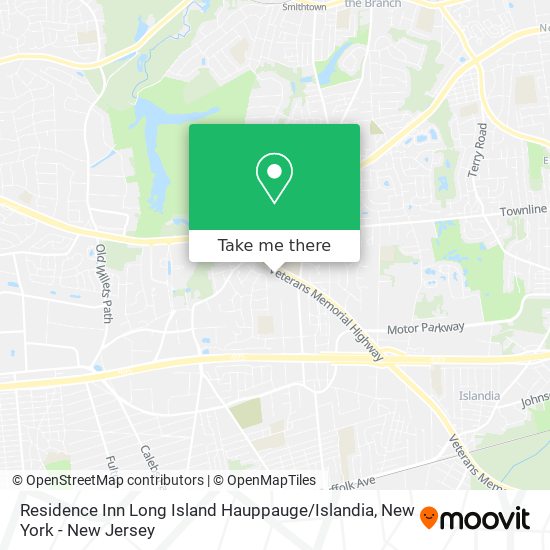 Residence Inn Long Island Hauppauge / Islandia map