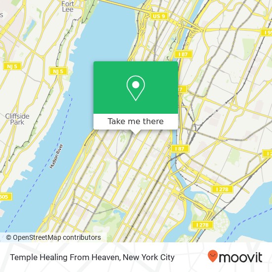 Temple Healing From Heaven map