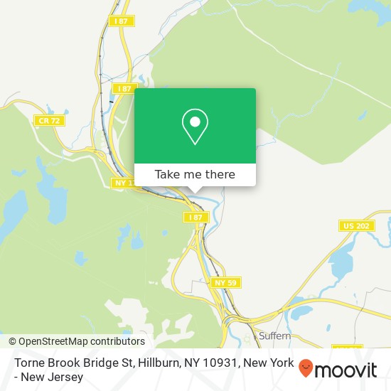 Mapa de Torne Brook Bridge St, Hillburn, NY 10931