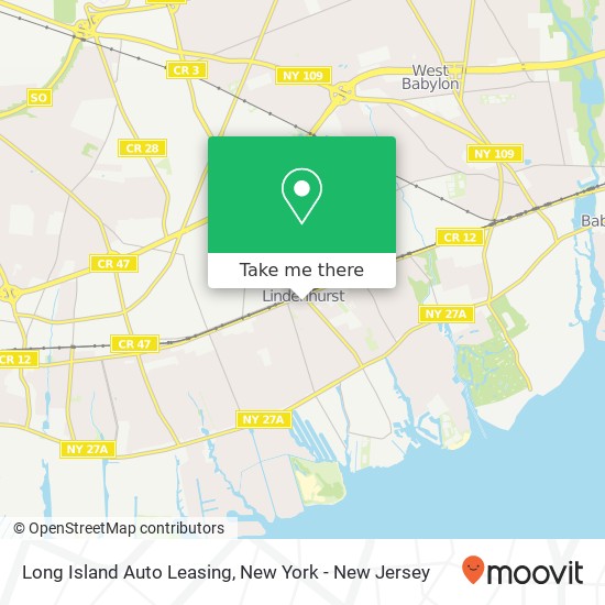 Mapa de Long Island Auto Leasing