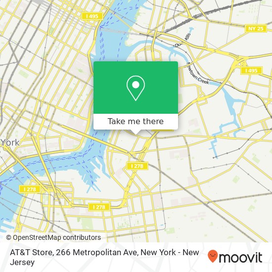 AT&T Store, 266 Metropolitan Ave map