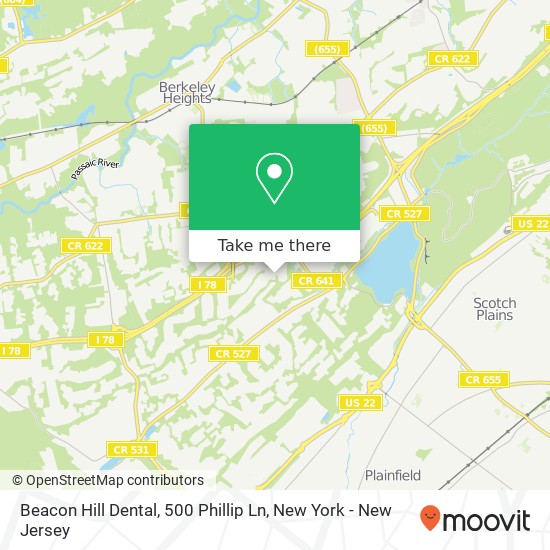 Mapa de Beacon Hill Dental, 500 Phillip Ln